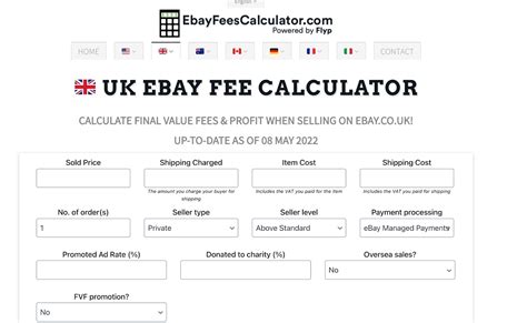 ebay profit calculator 2024.